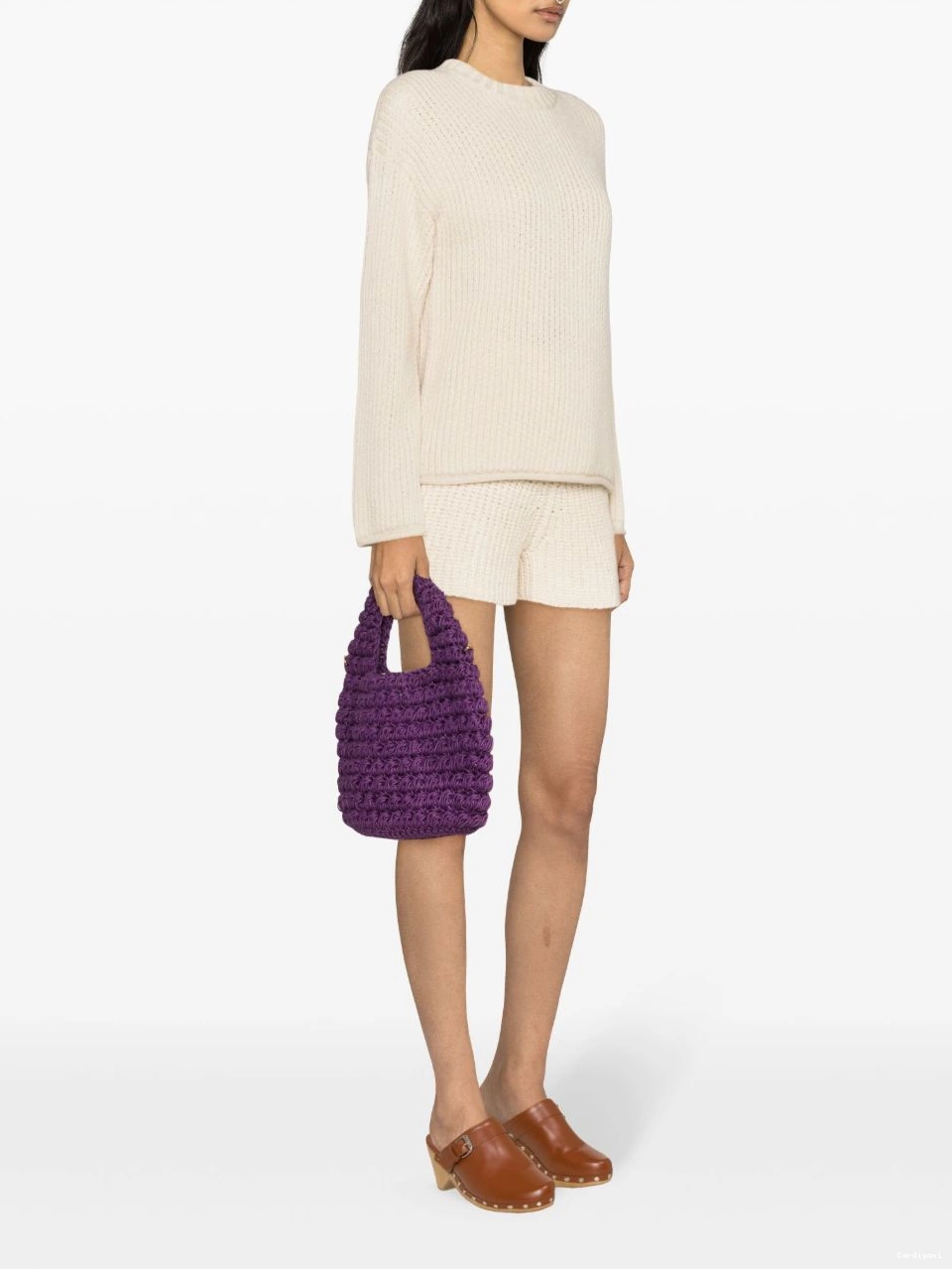 Affordable Women knitted shorts Lush Alanui Nature 0805